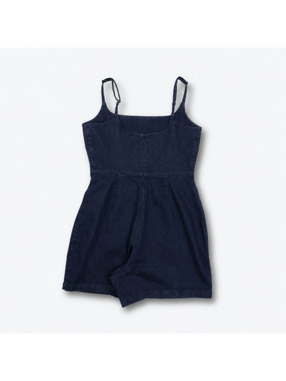 Madewell Denim Squareneck Romper Women’s Size 4 Briant Wash Dark Blue NWT - Picture 3 of 16